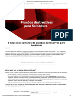 5 Tipos Más Comunes de Pruebas Destructivas para Soldadura - British Federal Mexico