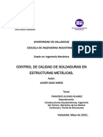 Control de Calidad de Soldaduras en Estructuras Metálicas.: Universidad de Valladolid Escuela de Ingenierias Industriales