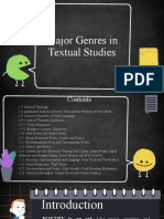Major Genres in Textual Studies