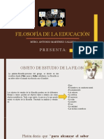 Filosofía de La Educación