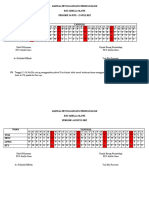 Daftar Absensi Agustus 22