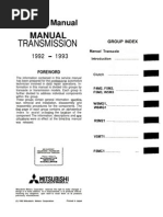 Service Manual Transmission FWD Mitsubishi Manual