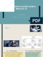 Materi Ke 5b Profesionalisme Kerja Bidang IT