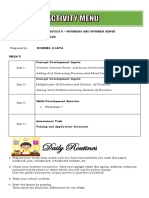 Daily Routines: Mathematics 5 - Numbers and Number Sense 2021 - 2022