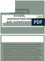 Fundamental Principles of School Administration and Supervision