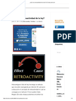 ¿Qué Es La Retroactividad de La Ley - El Conta Punto Com