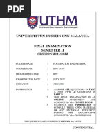 Universiti Tun Hussein Onn Malaysia: Confidential