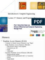 ECE2030 Introduction To Computer Engineering Lecture 17: Memory and Programmable Logic