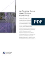 An Empirical Test of Mean-Variance Optimization: Randall L. Doser, FSA