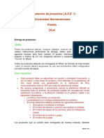Formulación de proyectos (A.S.E. 1) - Guía de formato y entrega de productos