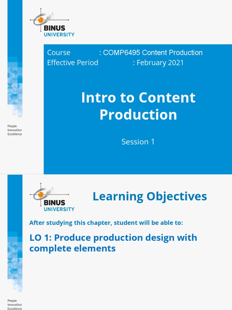 Content Production Course Overview | PDF | Filmmaking | Brainstorming
