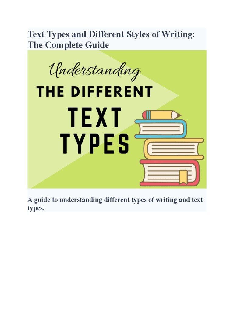 18 TEXT TYPES WITH EXAMPLES visual data 7