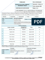 TSG-7.2-FOR-SSA-001 Gestión de Residuos