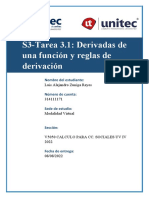 S3-Tarea 3.1 Derivadas de Una Función y Reglas de Derivación