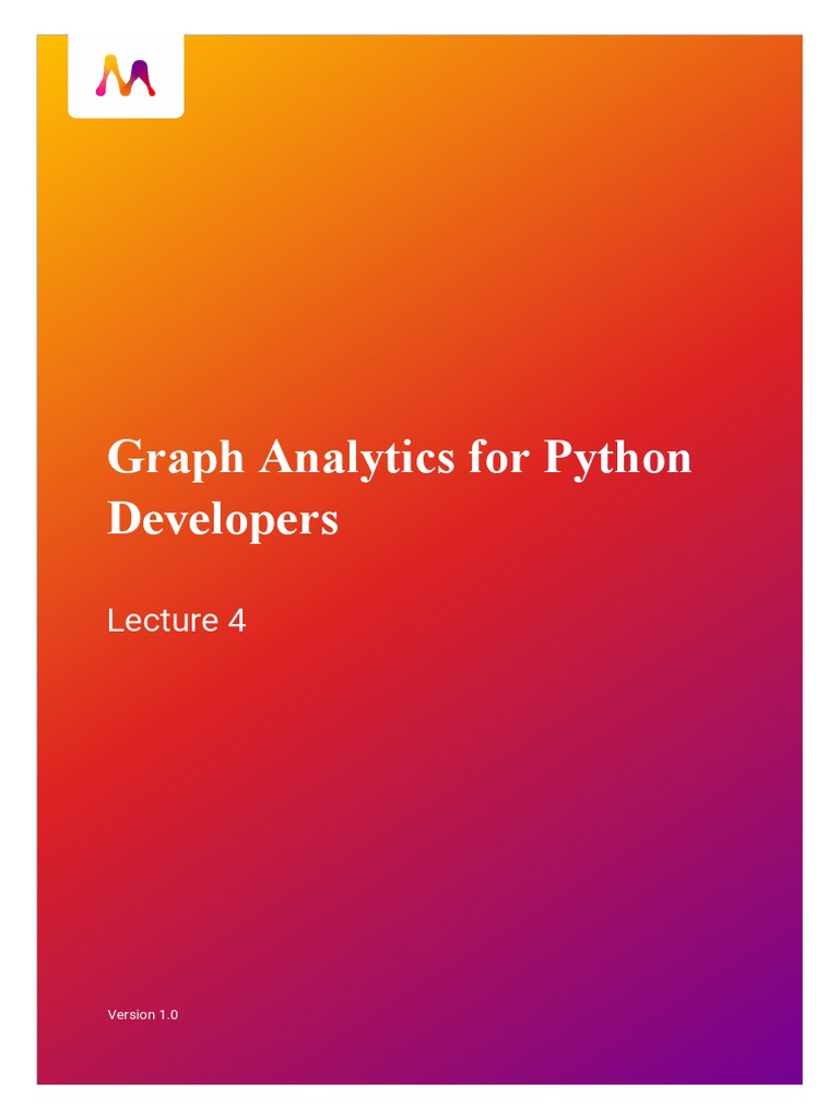 Graph Analytics For Python Developers | PDF | Cluster Analysis ...