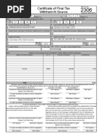 BIR 2306 FORM