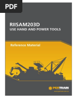 Riisam203D: Use Hand and Power Tools