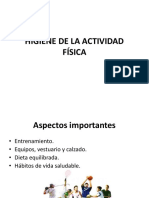 Higiene de La Actividad Fisica