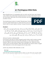 Khutbah Jumat - Pentingnya Sifat Malu - NU Online