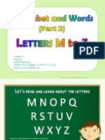 Alphabet and Words - M-Z - Cat2 - B1 - L2