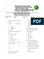 Format Soal Pat Penjaskes X Aphp