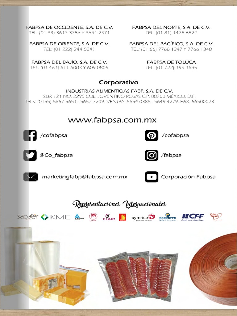 Fabpsa Catalogo Empaques | PDF