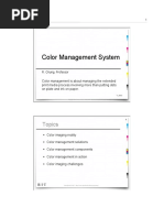 Color Management System: Topics