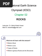 International Earth Science Olympiad (IESO) : Rocks