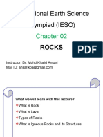 International Earth Science Olympiad (IESO) : Rocks
