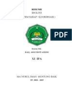 Resume Biologi - Sistem Saraf