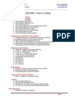 2022 Training Catalog BEC-GLOBAL Second Semester
