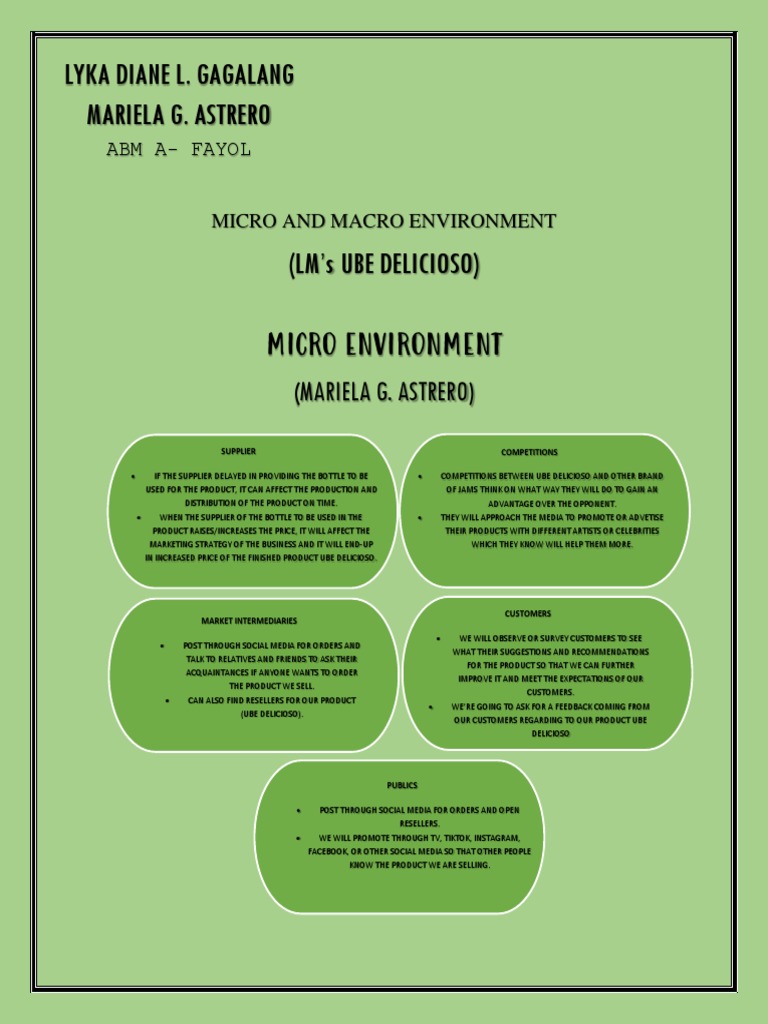 Micro and macro environment pdf business process market economics 