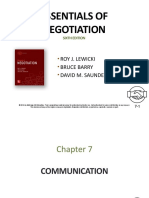 Essentials of Negotiation: Roy J. Lewicki Bruce Barry David M. Saunders