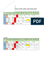 Jadual Waktu PDPC Sesi 2022