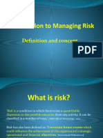 Managing Risk