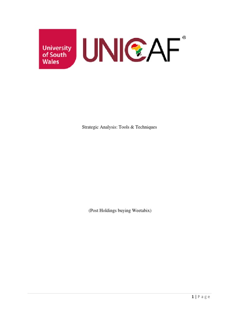 Strategic Analysis Tools and Techniques - Coursework 1 | PDF