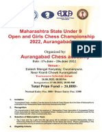 Aurangabad Chess Academy: Maharashtra State Under 9 Open and Girls Chess Championship 2022, Aurangabad