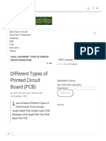 1 - Types of PCB - Different Types of Printed Circuit Board (PCB)