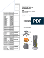 Mounting Kits Pressure Sensor and Swivel Foot