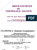 Fundame ale controlului  statistic