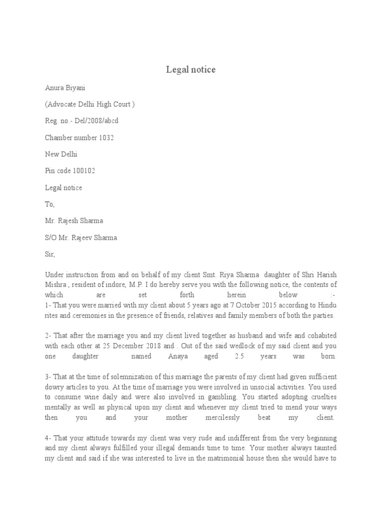 notice-of-divorce-proceedings-a-legal-notice-to-end-a-marriage-due-to