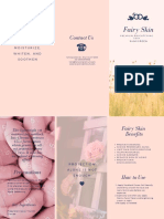 Pink Flower Fields Wedding Tri Fold Brochure 1