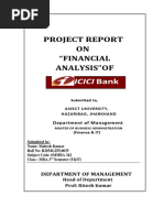 Project On Icici 123