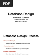 Database Design: Immanuel Trummer