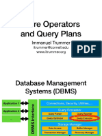 More Operators and Query Plans: Immanuel Trummer