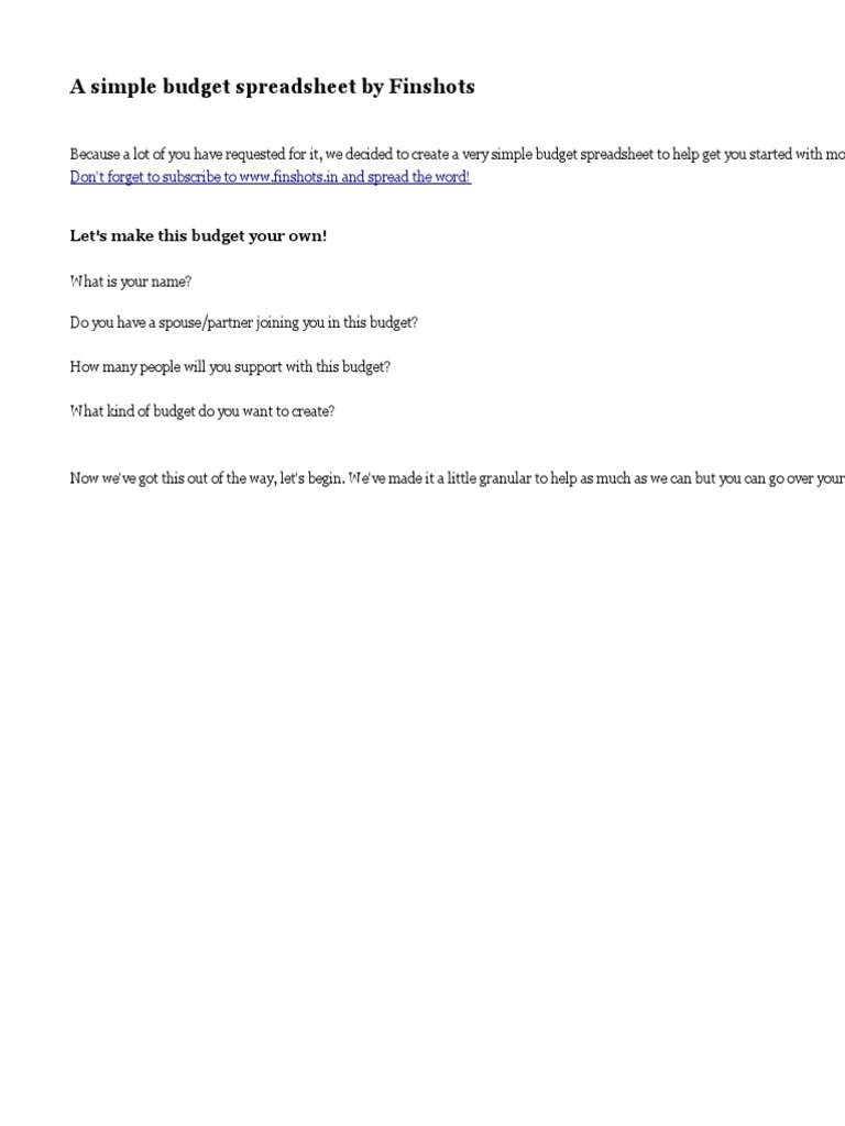 Finshots money budget template pdf income budget