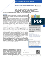 A Single-Arm Study of Sublobar Resection For Ground-Glass Opacity Dominant Peripheral Lung Cancer