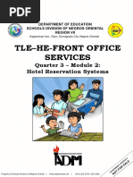 Tle-He-Front Office Services: Quarter 3 - Module 2: Hotel Reservation Systems