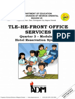 Tle-He-Front Office Services: Quarter 3 - Module 2: Hotel Reservation Systems