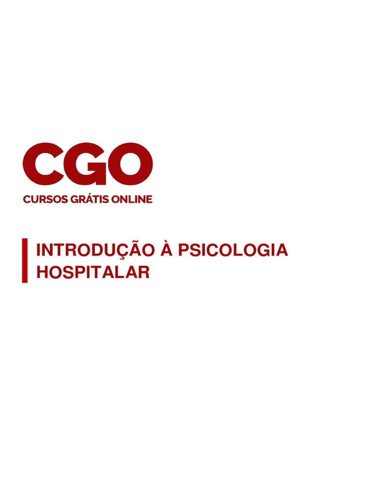 Introdução À Psicologia Hospitalar 1 | PDF